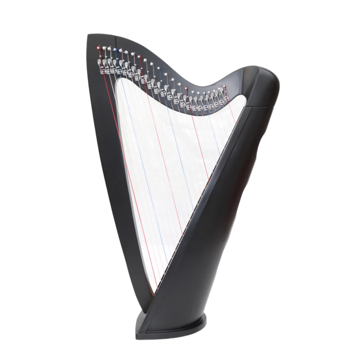 22 Strings Lyre  Black Celtic Irish Lever Harp with Extra Strings and Tuner