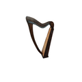 29 Strings Lyre harp Celtic Irish Lever Harp with Extra Strings and Tuner