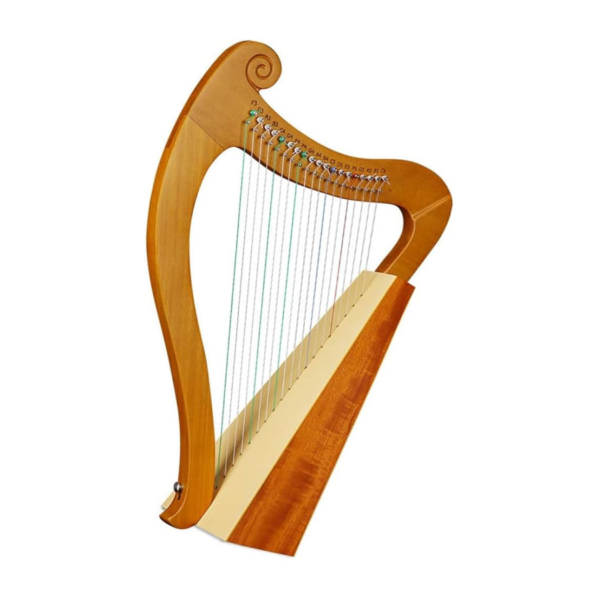 19 Strings Lyre harp Celtic Irish Lever Harp with Extra Strings and Tuner