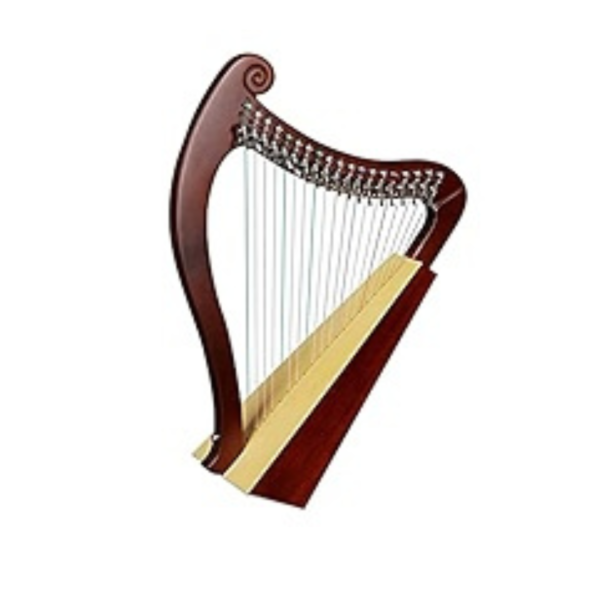 19 Strings Lyre harp Celtic Irish Lever Harp with Extra Strings and Tuner (Bowen)
