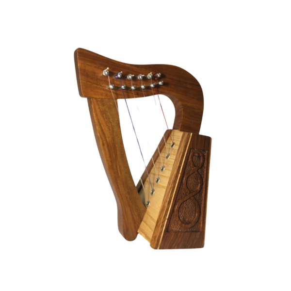 6 Strings Lyre harp Celtic Irish Lever Harp with Extra Strings and Tuner