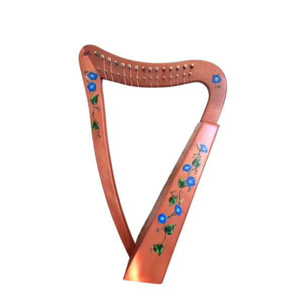 15 Strings Lyre harp  Handmade Harp Rosewood wood Flower Design