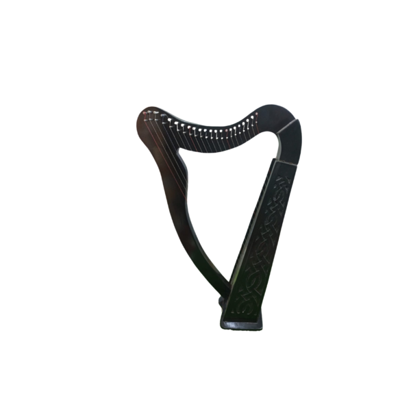 22 Strings Lyre harp Handmade Harp Rosewood wood (Black)