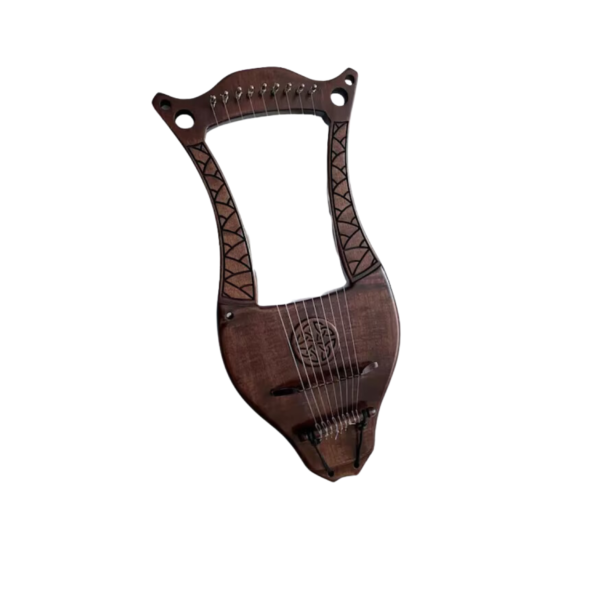 9 Strings Lyre harp Rosewood wood with Extra Strings and Tuner