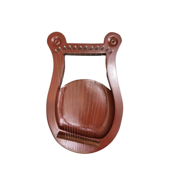 12 Strings Lyre harp Rosewood wood with Extra Strings and Tuner
